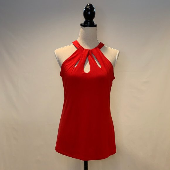 Red I.N.C. Sleeveless Top - Picture 1 of 5